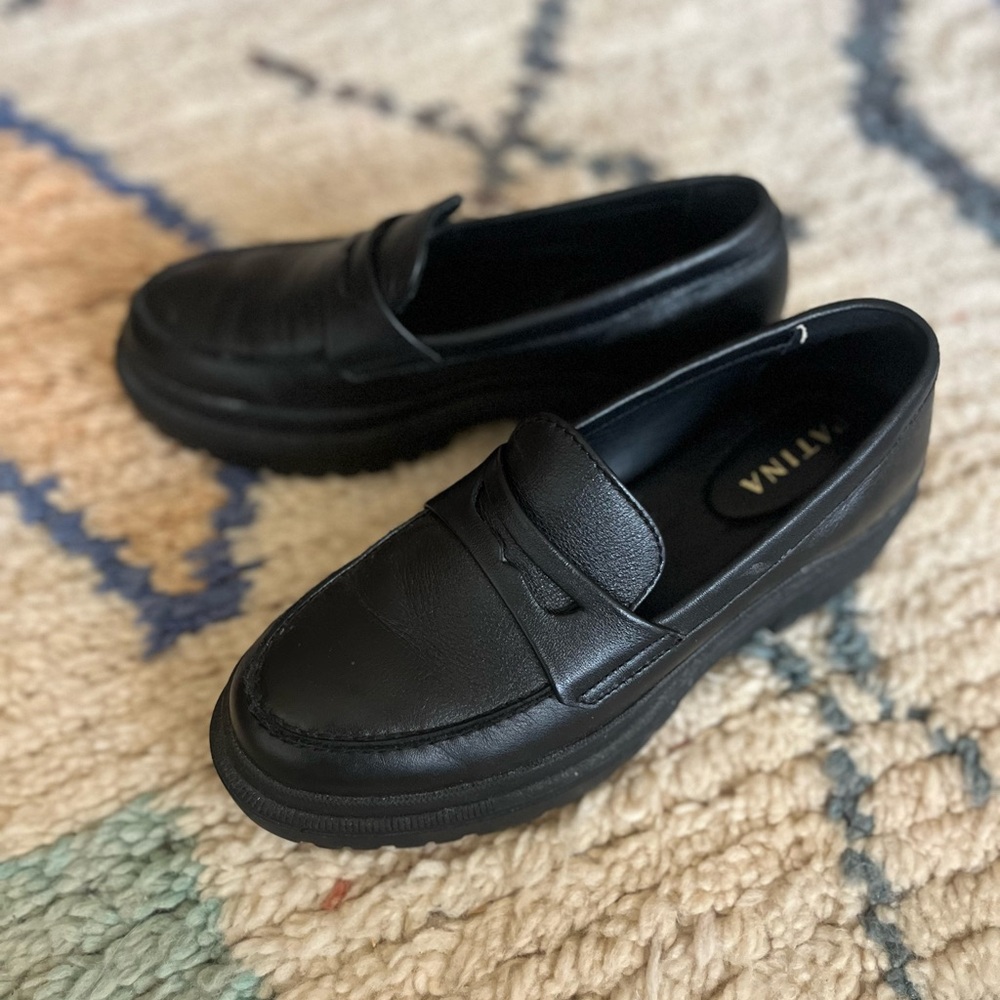 Portland Leather Patina Zoe Chunky Loafers - Picture 10 of 12